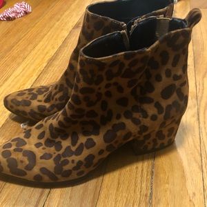 Target brand cheetah booties never worn